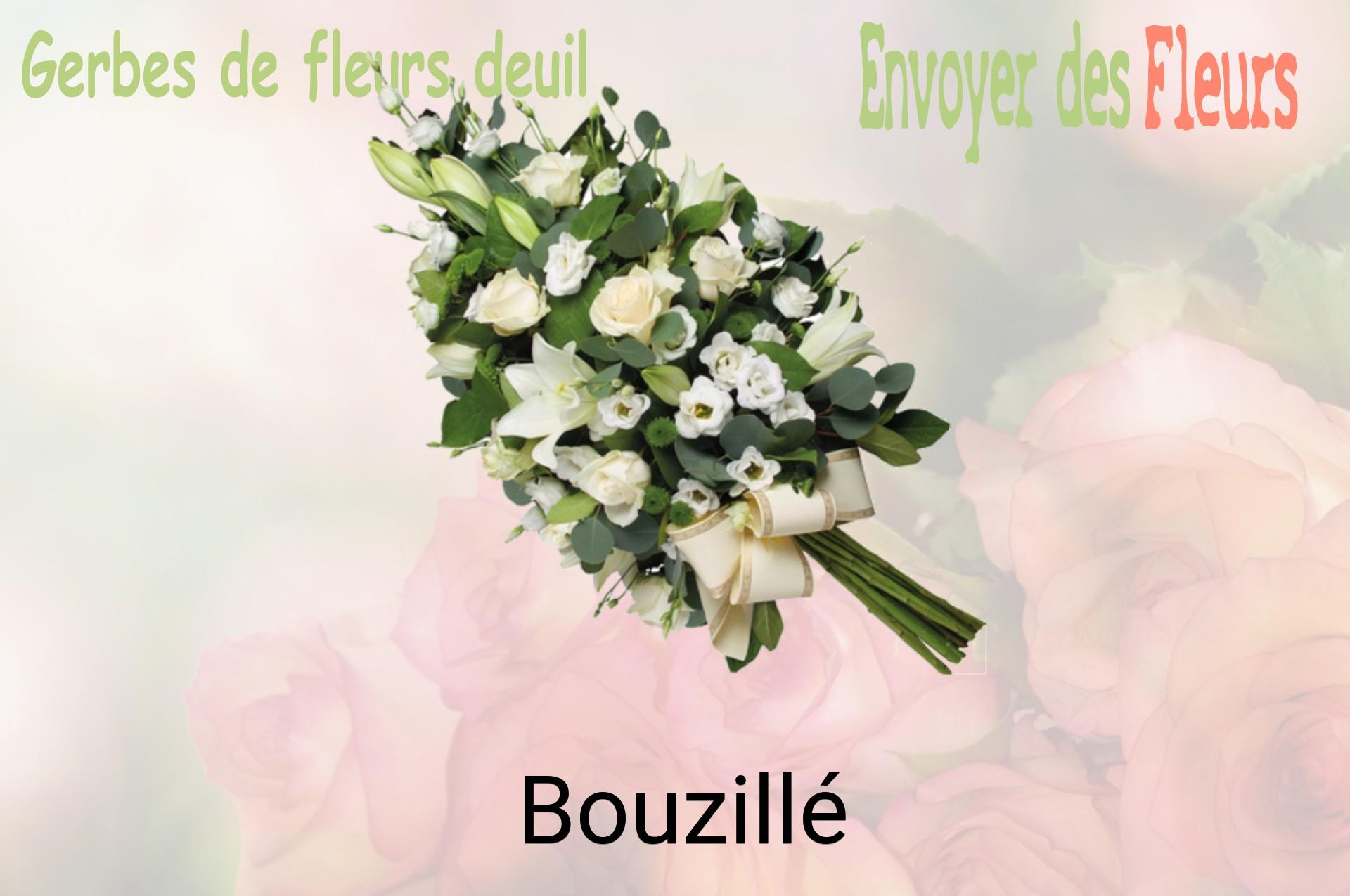 Gerbe de fleurs de deuil livrée à Bouzillé